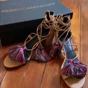 Rebecca Minkoff Isla sandals in taupe